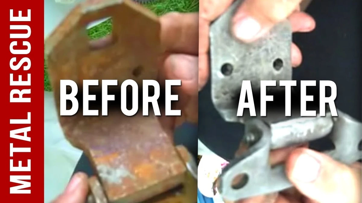 Zout en azijn op roestige scharnieren: binnen 5 minuten als nieuw